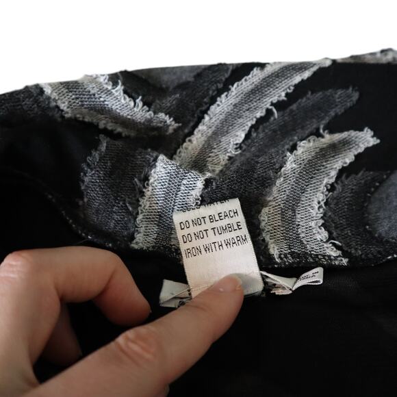 Feratelli Womens Vintage Cowl Neck Tunic Size Large Artsy Art To Wear Patchwork - Picture 7 of 9